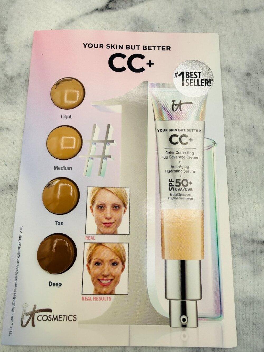 IT Cosmetics Beauty Gift Set-Color Correct Full Coverage Cream 4 Shades-2pc-NEW - Picture 3 of 13